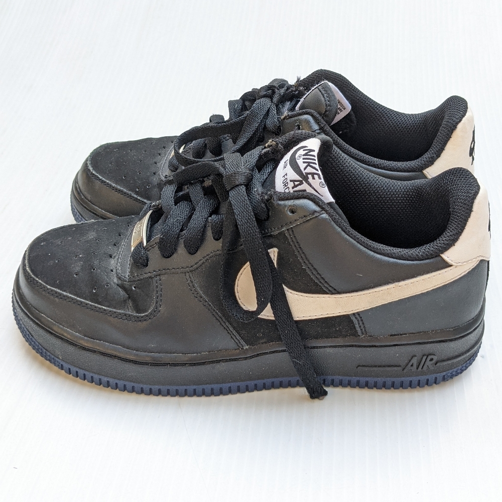 NIKE Air Force 1 youth sneakers black/white - Picture 4 of 9